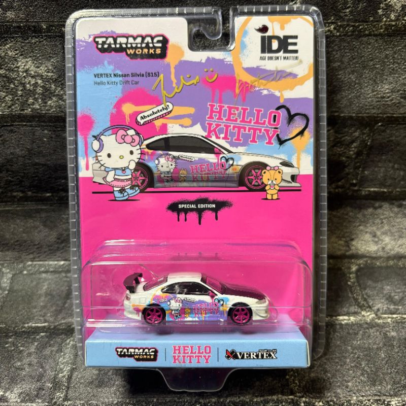 Tarmac Works Vertex Nissan Silvia S15 Hello Kitty Drift Car Indonesia ...