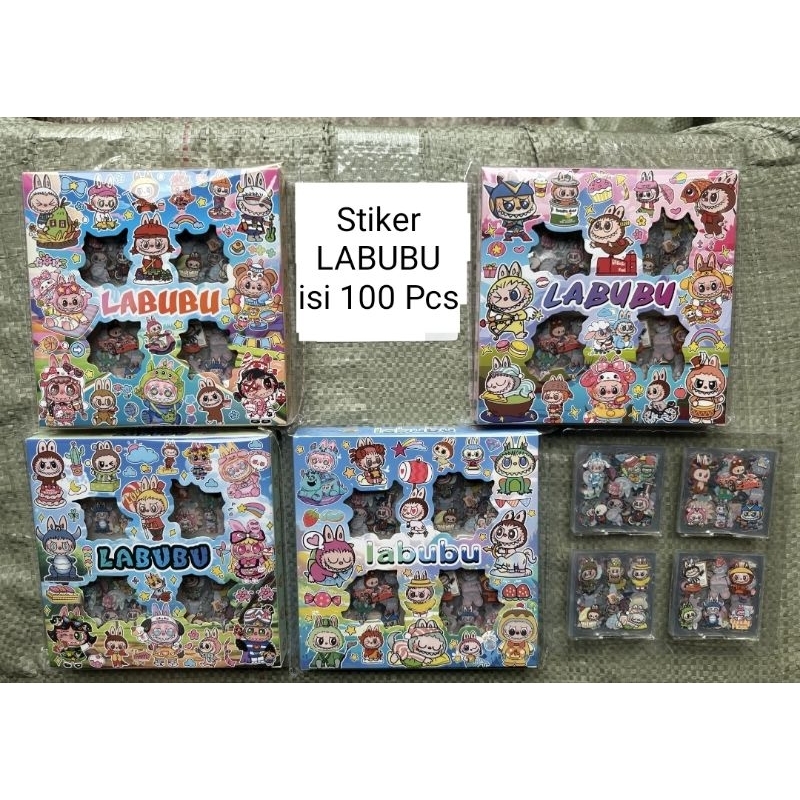 Labubu Stickers contain 100 sheets of Viral Labubu Stickers | Shopee ...