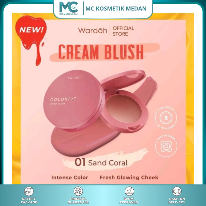 Wardah COLORFIT CREAM BLUSH-Light Formula and creamy texture | Shopee ...