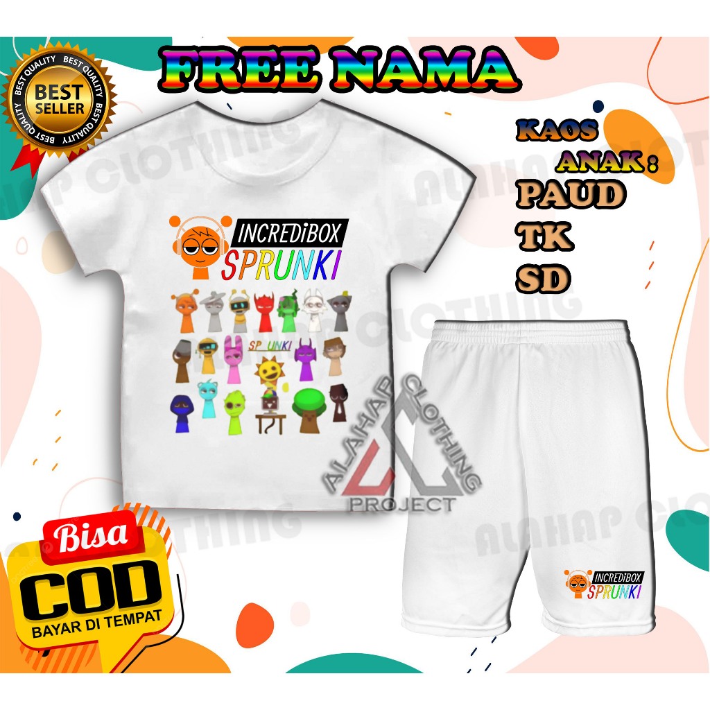 Children's Suits Sprunki INCREDIBOX ALL Characters Sprunki Children's T ...