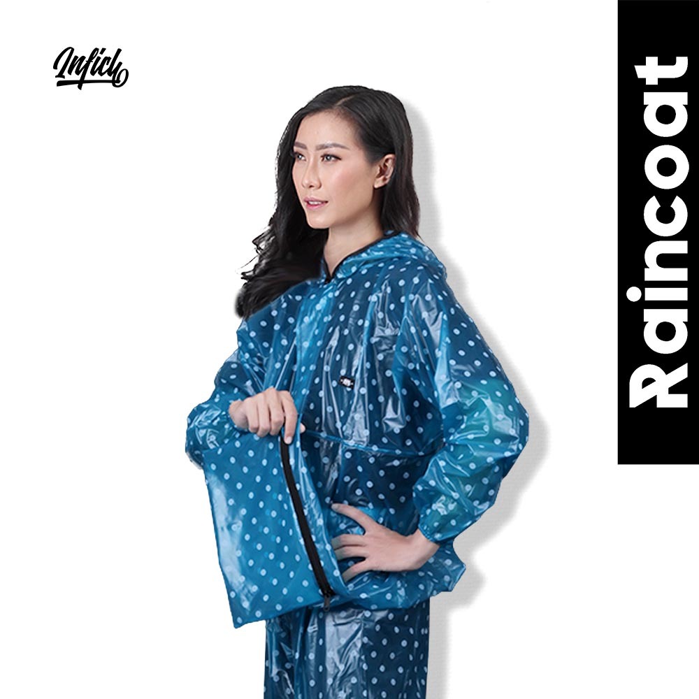 Inficlo CL 168 IFS Polka Dot Women's Raincoat | Shopee Malaysia