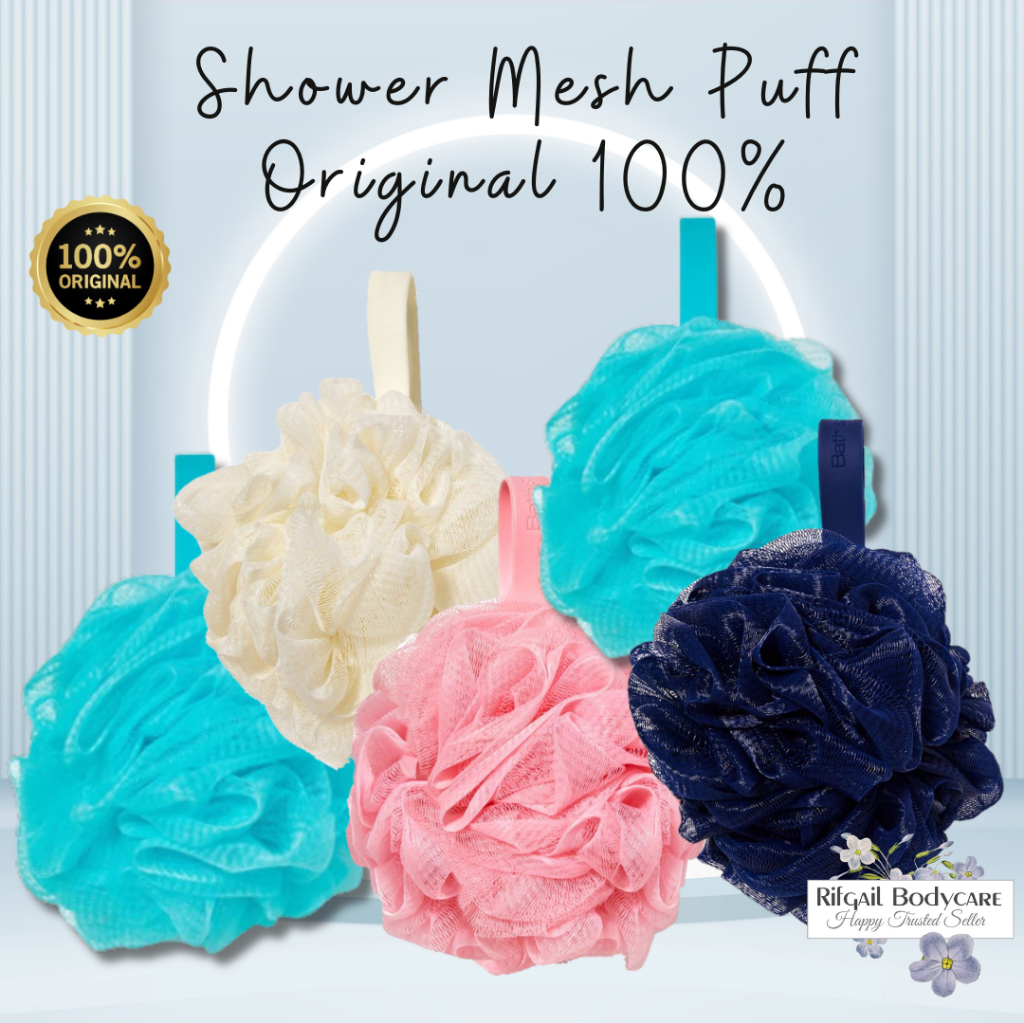 Bath And Body Works Shower Mesh Puff | Shopee Malaysia
