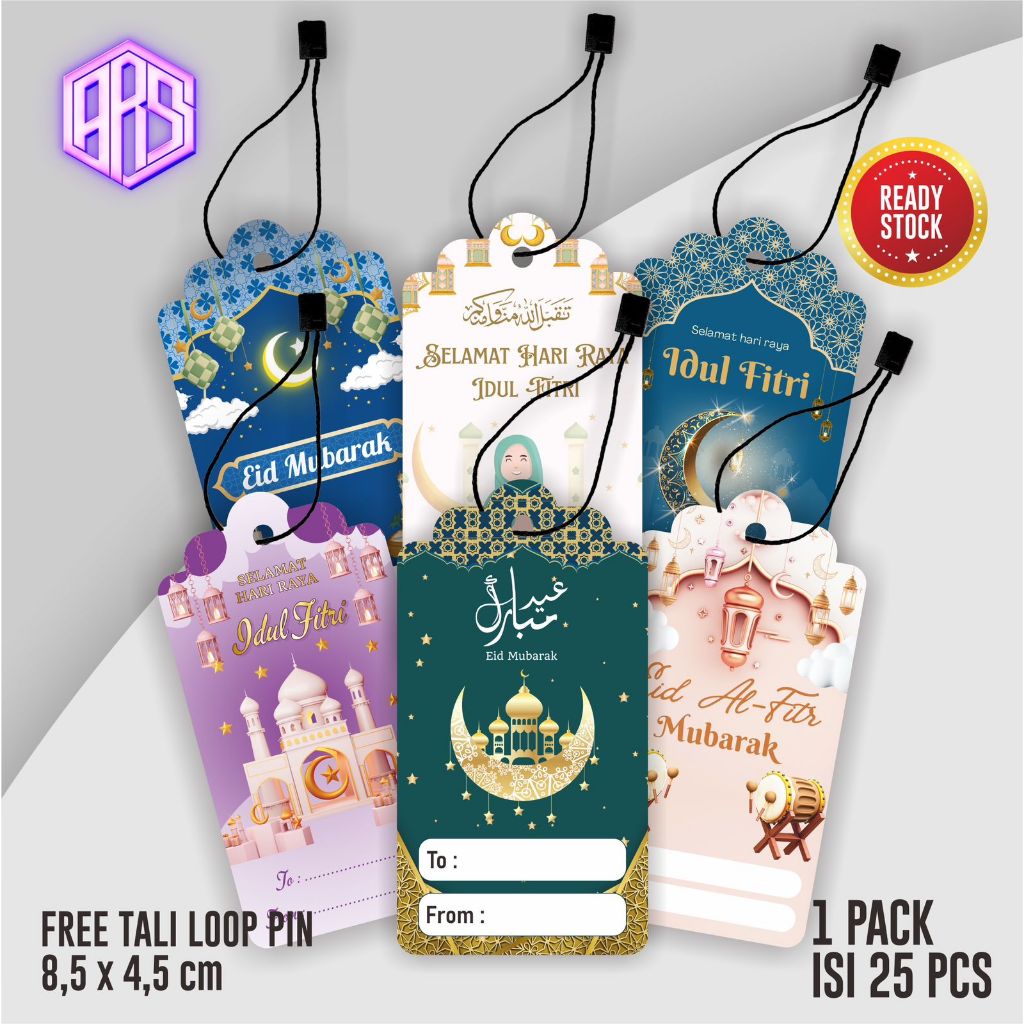 (25pcs) Hang Tag Eid Al-Fitr Hangtag Ramadan Eid Greeting Card Free ...