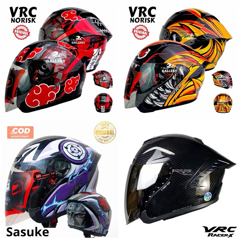 Latest VRC Racer X & VRC Norisk Helmet Premium Quality SNI Adult ...
