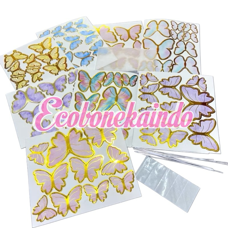 Cake topper birthday butterfly butterfly Cake decoration cup tart ...