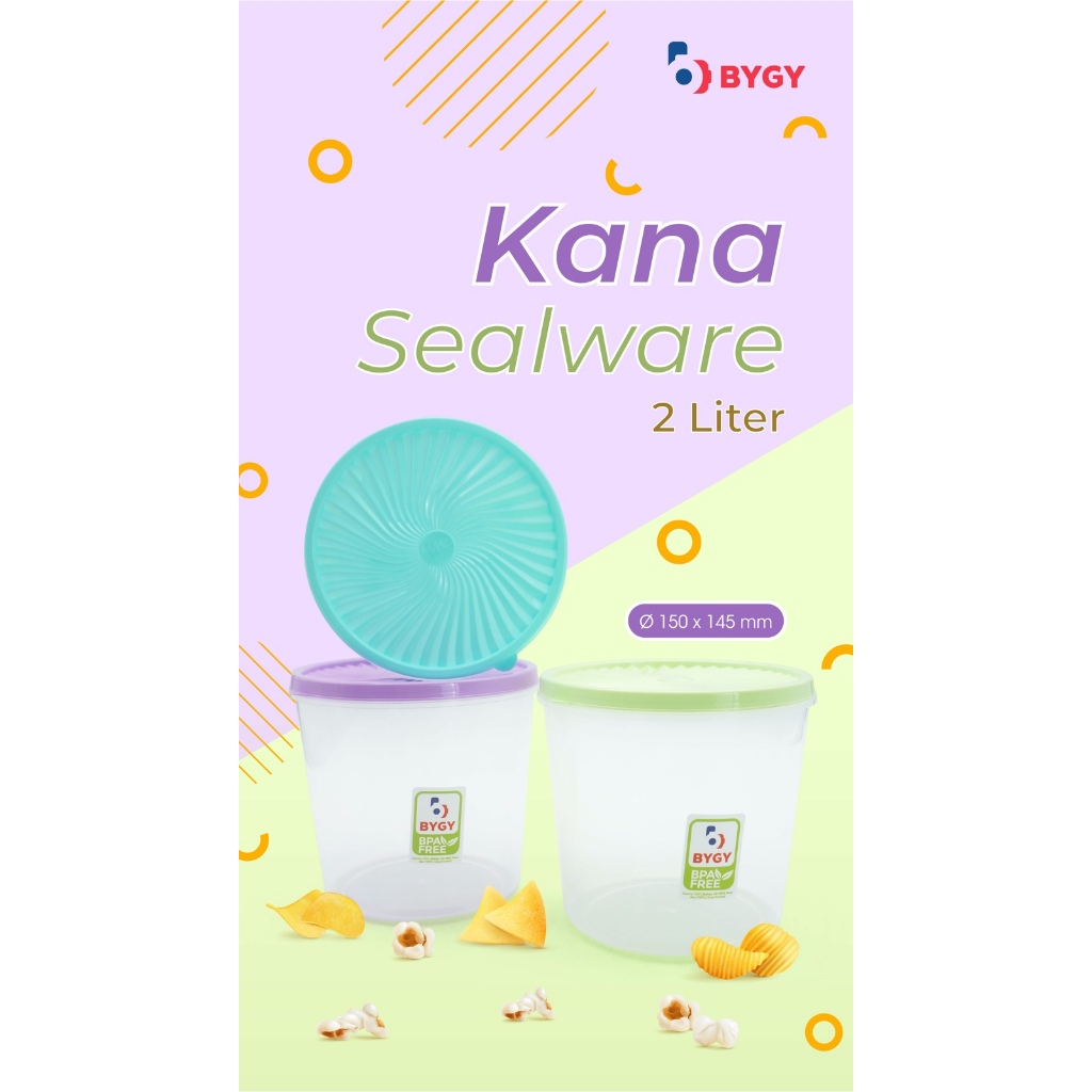 Kana Sealware Jar 2 liter Cake Container Jar Food Box Airtight Cracker ...
