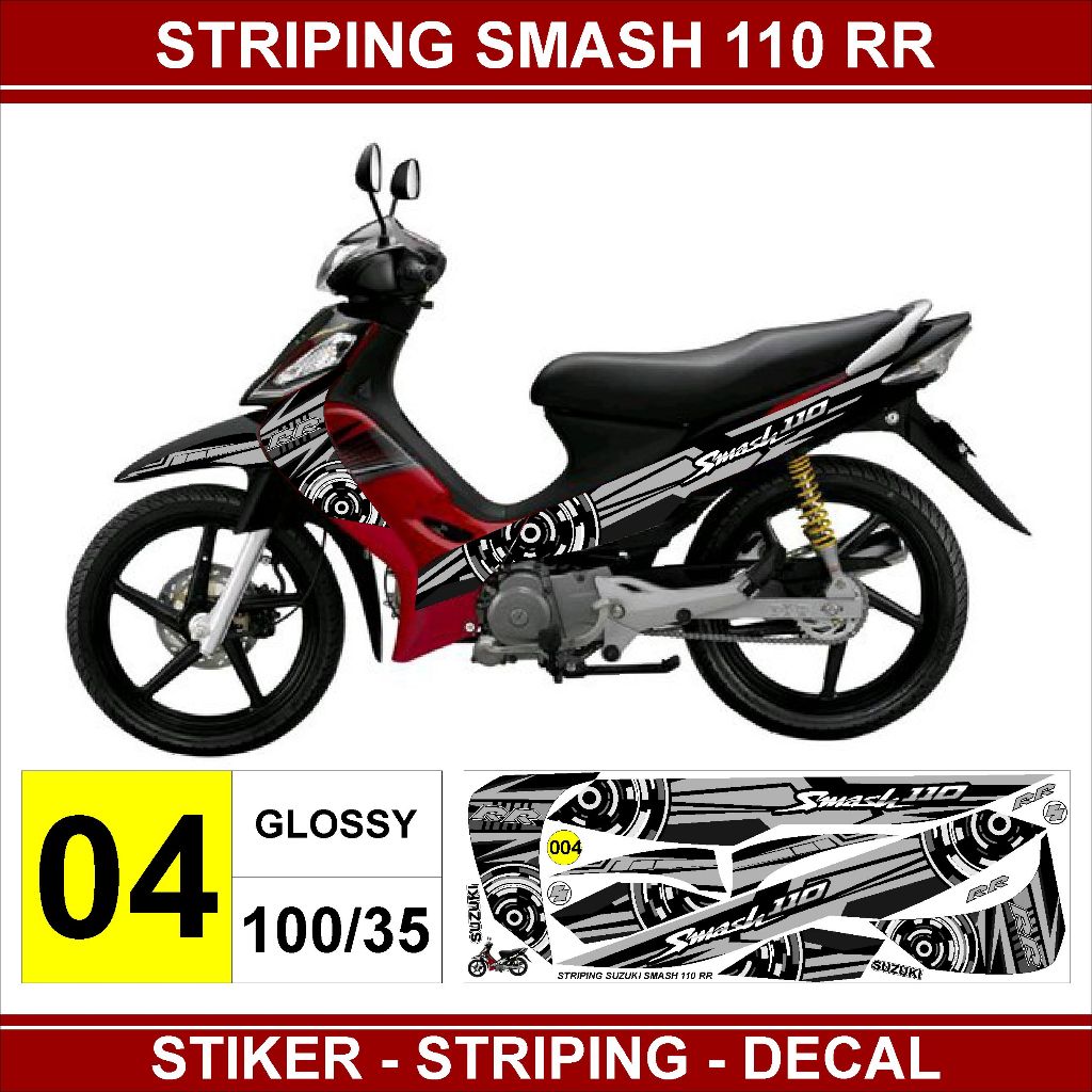 Suzuki smash 110 rr motorbike sticker smash 110 decal suzuki smash ...