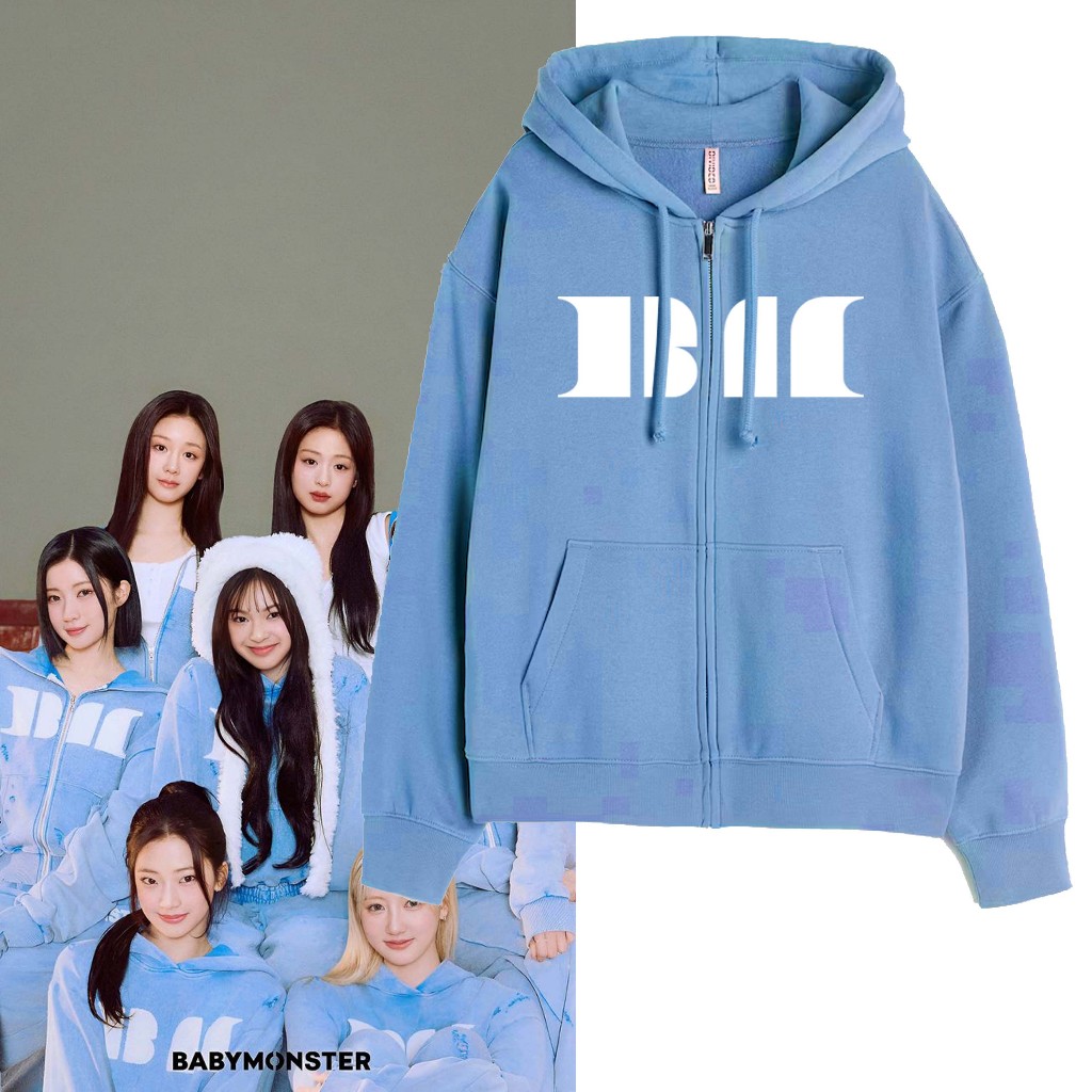 Baemon Babymonster Zipper Hoodie Jacket Unisex Babymonster Kpop