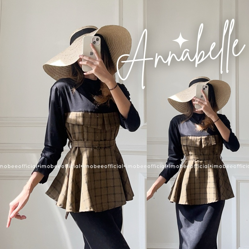 Bamboo Short Sleeve Peplum Top in Anastasia