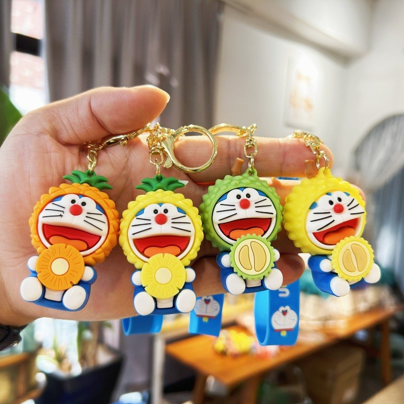 GANTUNGAN Unistoreonline Doraemon key chain backpack chain Doraemon ...