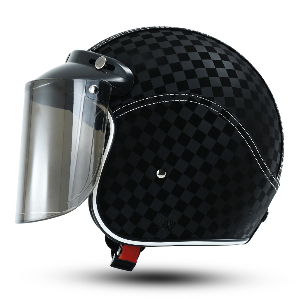 Latest Helmet Full Leather Carbon Chess 3D 2025 Helmet Bogo Retro ...