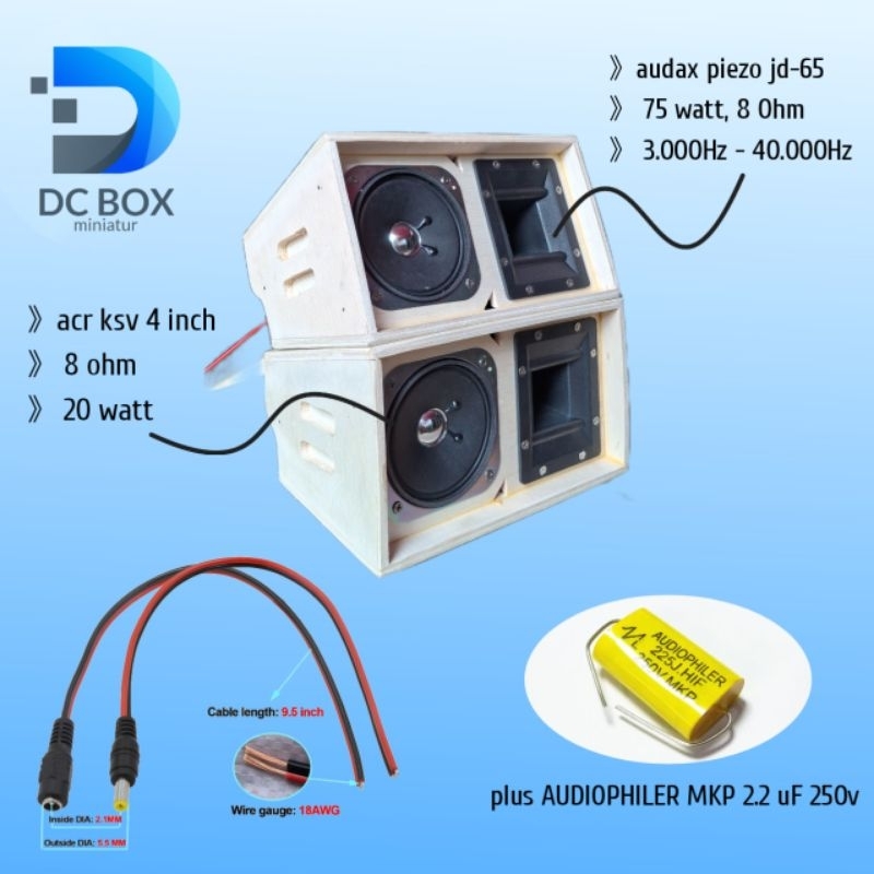 Box Line Array 4 Inch Complete with Speaker Contents ACR KSV 4 Inch ...