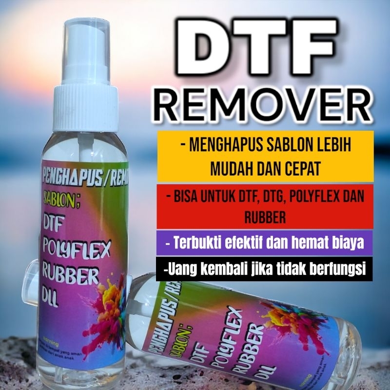 Dtf Screen Printing Removal Liquid 100ML DTF Remover Fast And Clean DTF ...