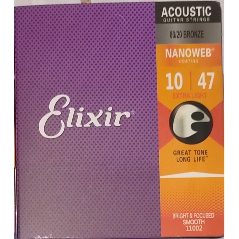 Elixir String 10|47 Acoustic Nanoweb | Shopee Malaysia