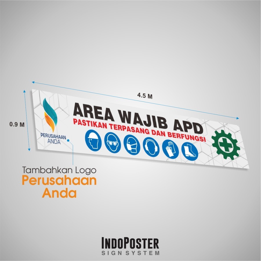 K3 Work Safety Banner for Compulsory Area PPE PPE PPE PPE Personal ...