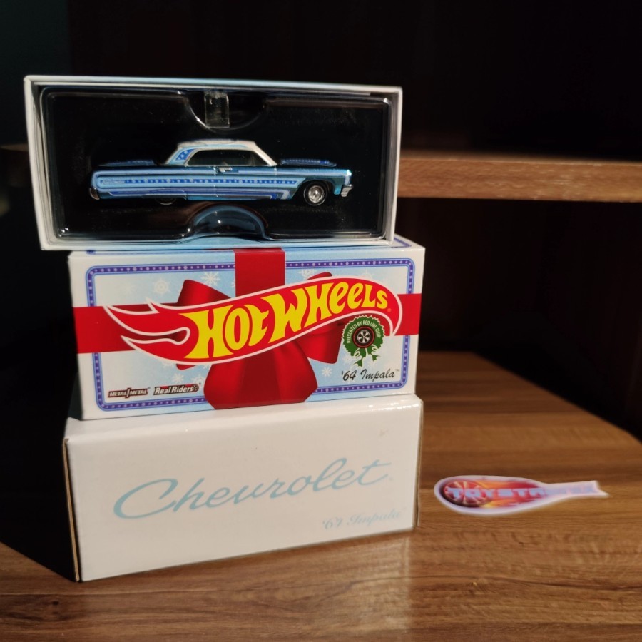 Hot Wheels RLC Chevrolet Impala '64 Lowrider Bleu - Holiday 2021 - 1/64
