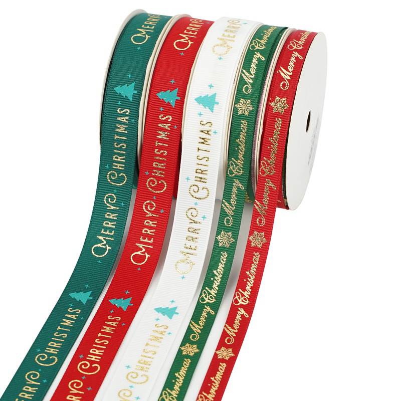 Christmas Ribbon 1 cm 1,5 cm And 2 cm Merry Christmas Ribbon Gift ...