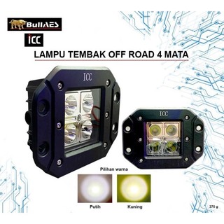 MATA Cree Work Light 4 LED Eyes SuperBright Waterproof | Shopee Malaysia