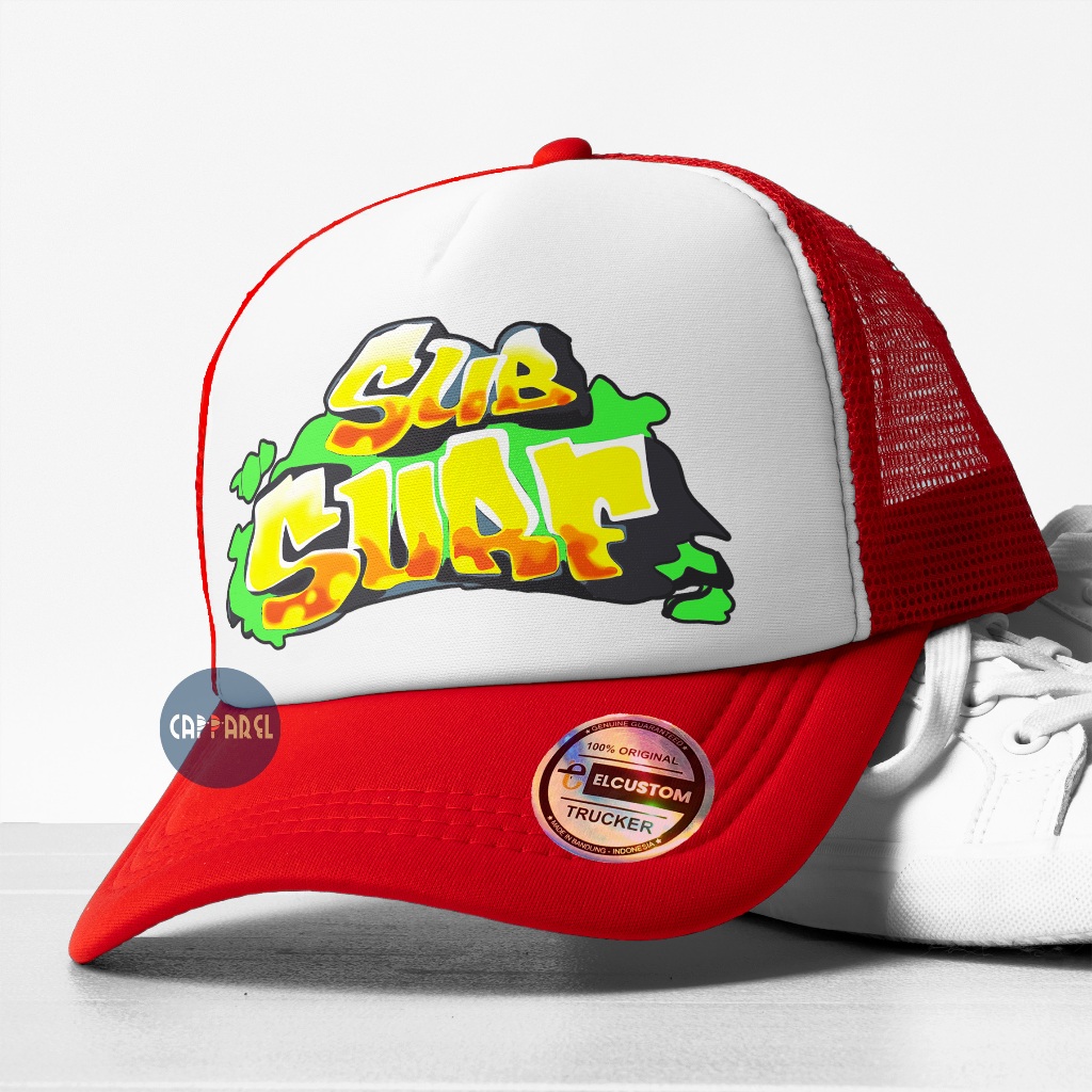 Subway Surfers Hat Men's Snapback Hat Mesh Trucker Hat Skena