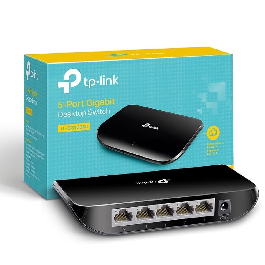 Tp-link Gigabit Desktop Switch Hub 5 ports TL-SG1005D | Shopee Malaysia