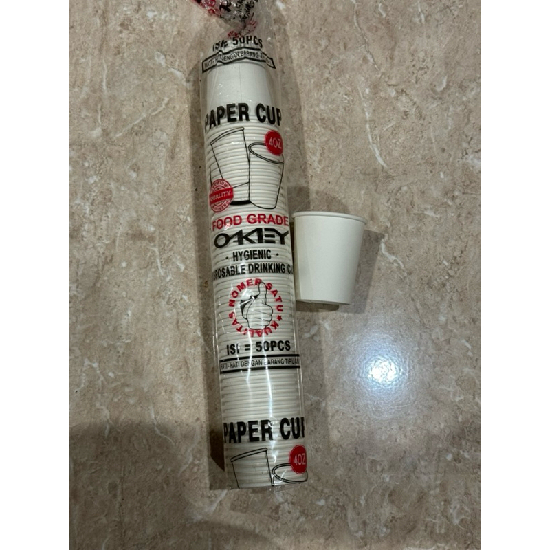 Hcs - Paper Cup Thick 4oz 120ml Pack Paper Cup | Shopee Malaysia