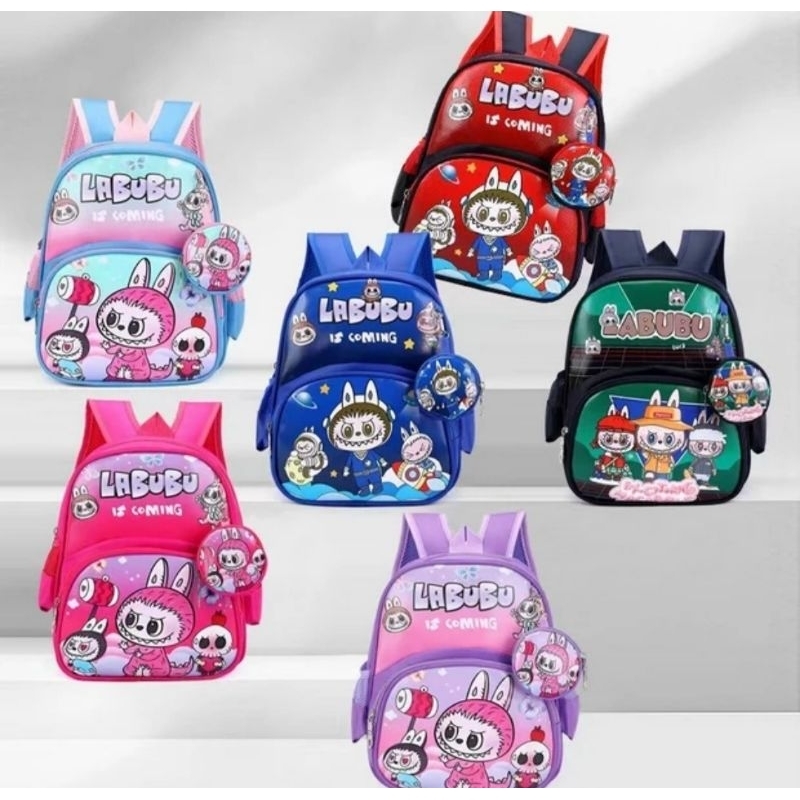 Labubu Backpack Labubu The Monster school bag 624-322 | Shopee Malaysia