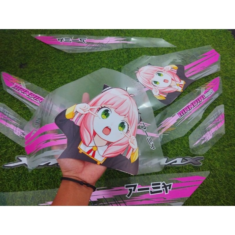 Striping Sticker X-Max Old Transparent Custom Design List Start Viral ...