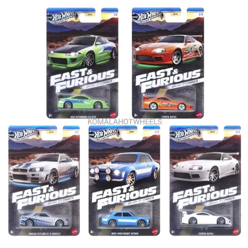 Hot Wheels Fast and Furious 2025 Brian O'Connor Toyota Supra