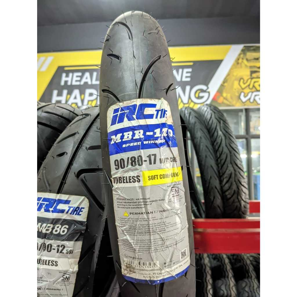 Motorcycle Tires MBR-110 90/8017 TUBELESS Soft Compound Tires 100% ...