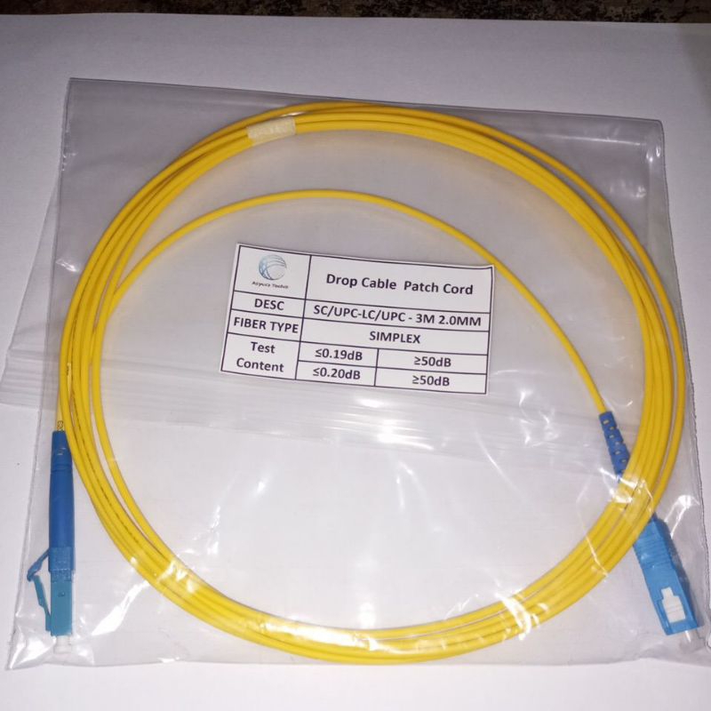 Single Mode SC-LC Fiber Optic Cord Patch 3 meters simplex | Shopee Malaysia