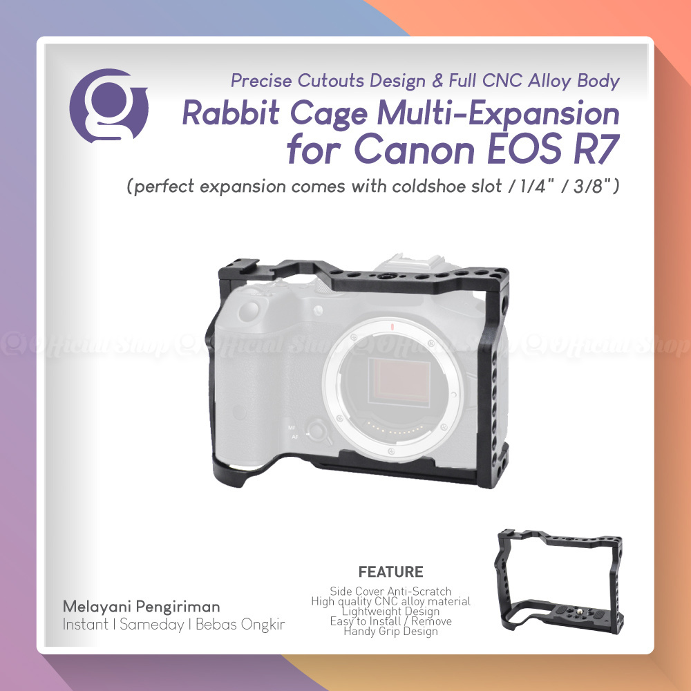 HOP GRC-R7 Cage Rig for Canon R7 Plate CNC Aluminum Metal Camera Hand ...