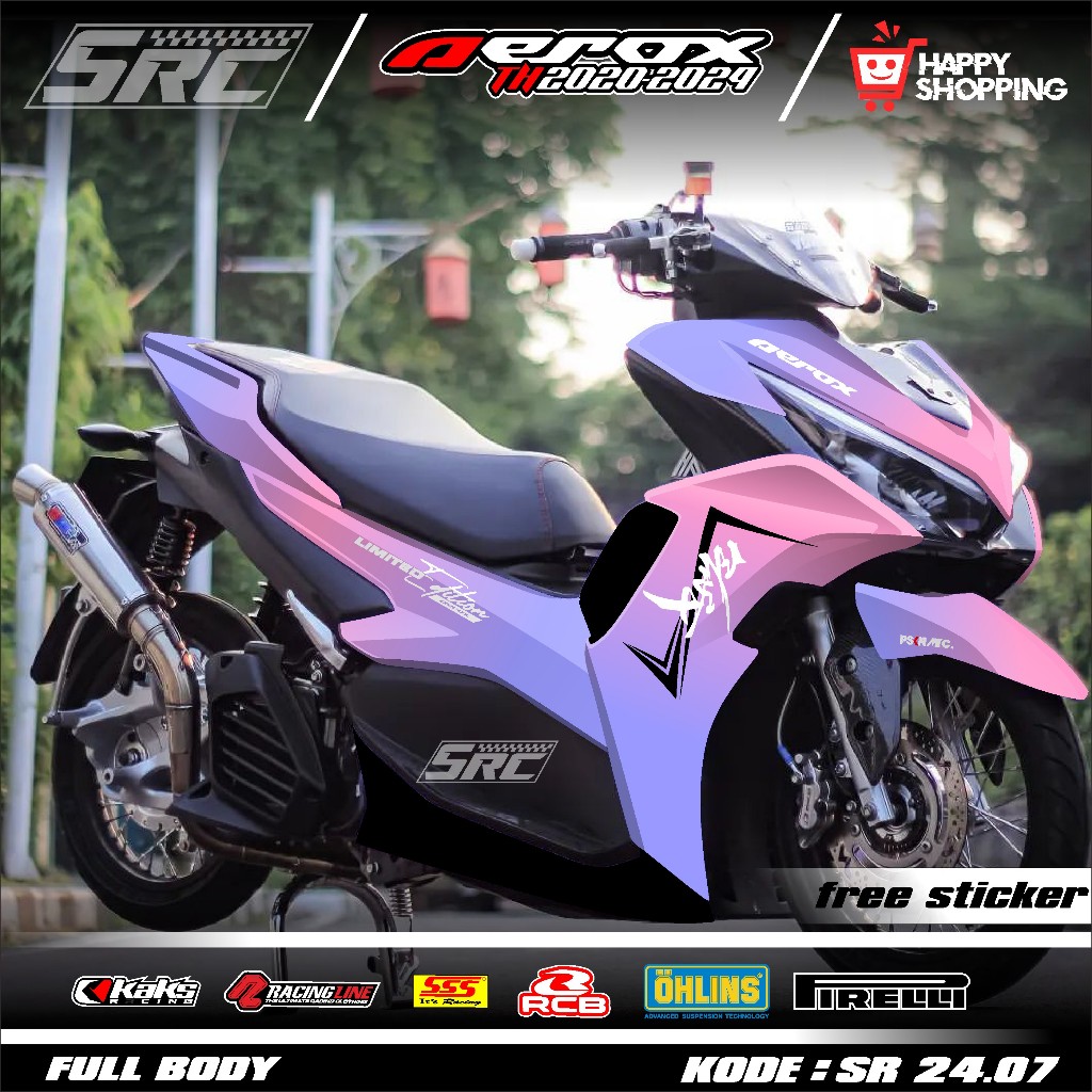 Full Body Decal Sticker Yamaha Aerox 155 New Connected 2020 2021 2022 ...