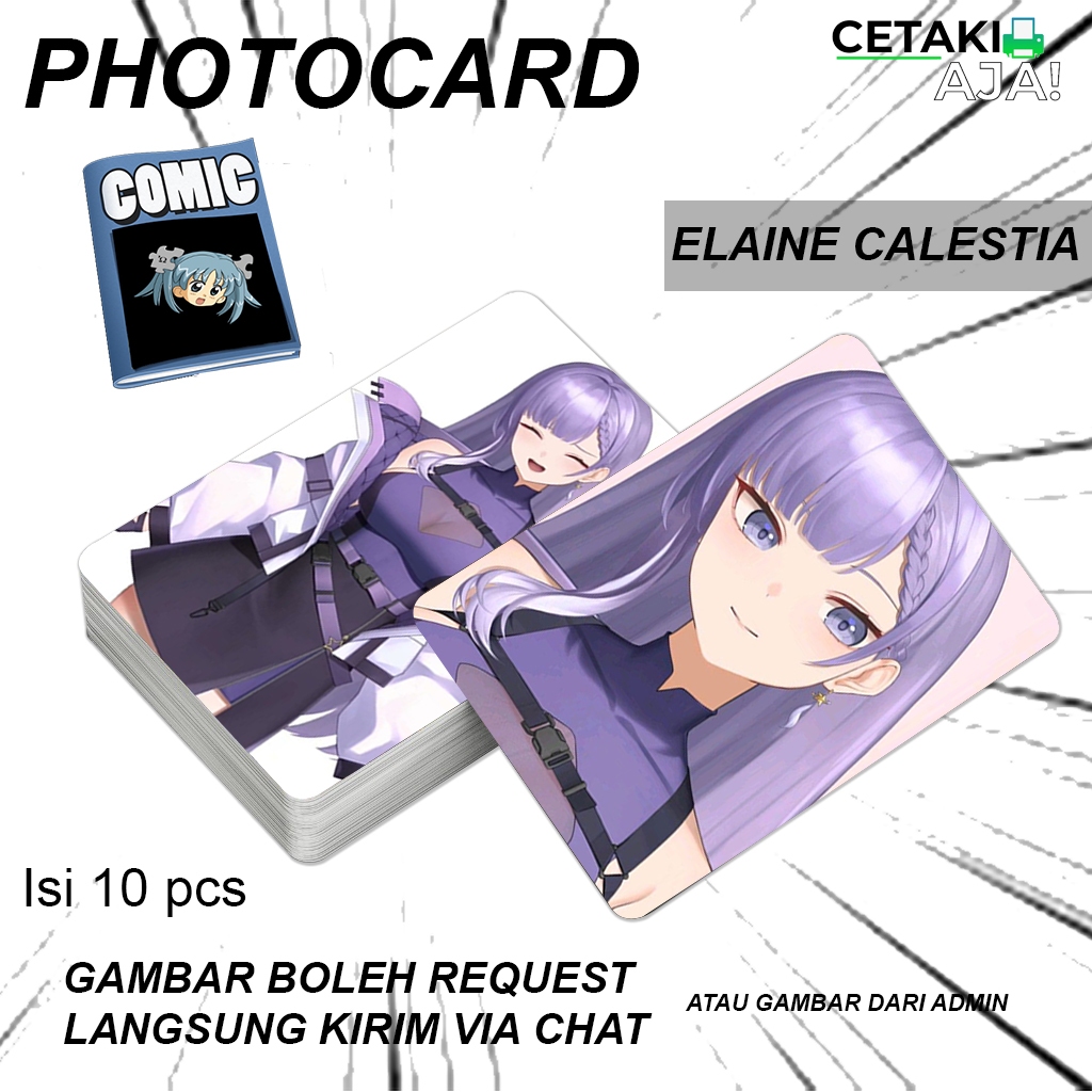 Print PHOTOCARD 2R 1 SIDE High-Quality Image VTuber AK, Kobo Kana ...