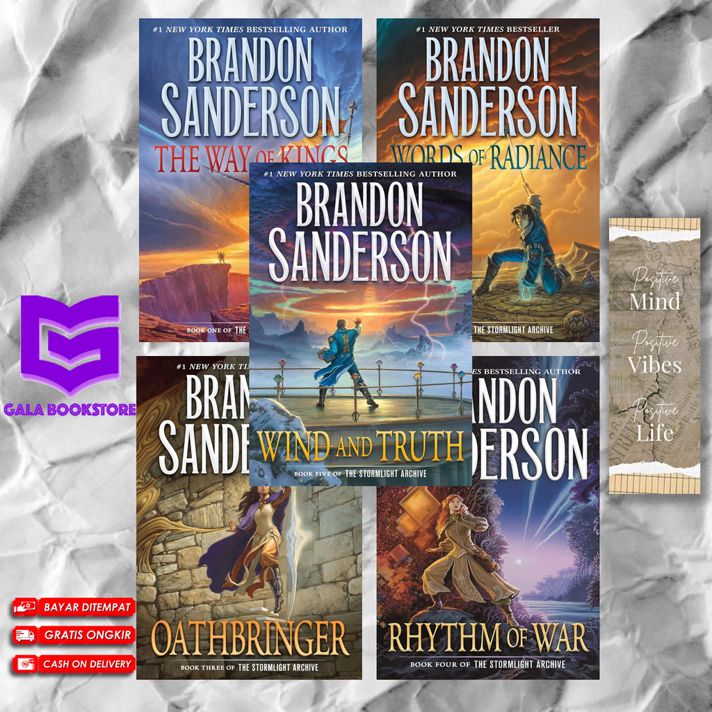 The Stormlight Archive (5 book series) By Brandon Sanderson (English ...