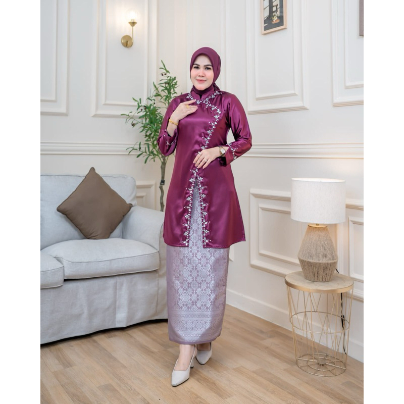 Modern Kebaya/Sequin janggan Kebaya mix songket/Sequin bridal janggan