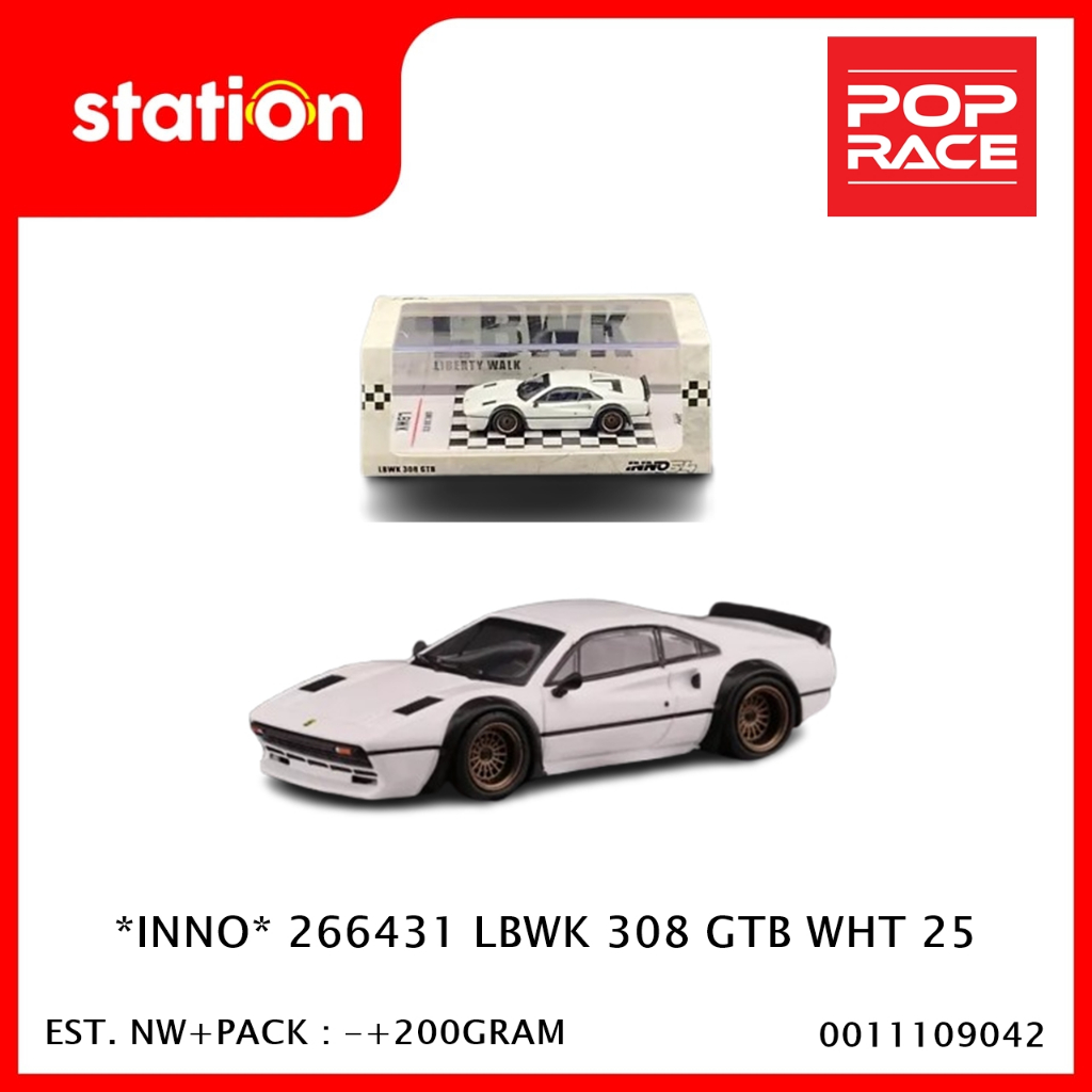 Inno 266431 Lbwk 308 GTK WHITE 25 - DIECAST | Shopee Malaysia