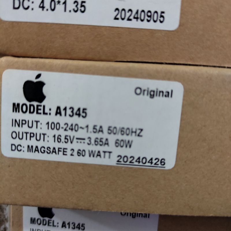 Original LAPTOP ADAPTER Original LAPTOP CHARGER Apple MACBOOK Original ...