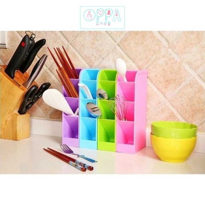 Oppa Mini Rack 4 Dividers Stationery Box Pen Stationery Stand ...