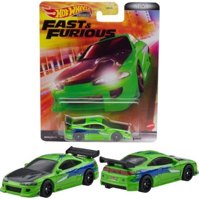 HOT WHEELS PREMIUM Mitsubishi Eclipse Brian Green Fast Speed 1: Nissan ...