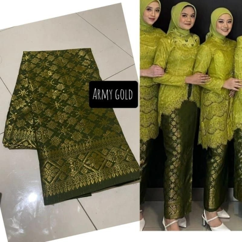 Palembang MOTIF TWISTED SONGKET SKIRT || Jumbo SONGKET Skirt ...
