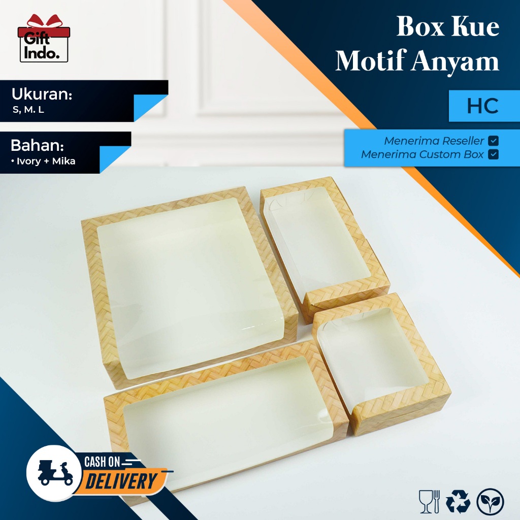 Snack Box Ivory Box Ivory Window Mica Box Brownies Cake Donut Brownies ...