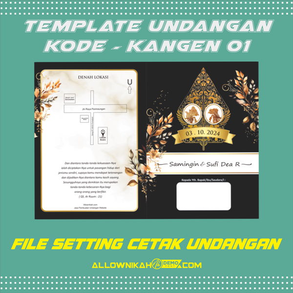 Cdr Invitation Template Setting File | Shopee Malaysia
