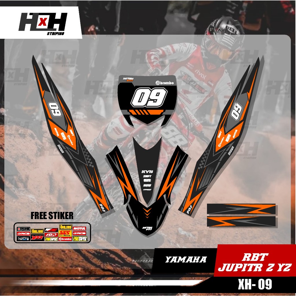 Sticker Striping RBT YAMAHA Sticker Striping Jupiter Z BURHAN Variation ...
