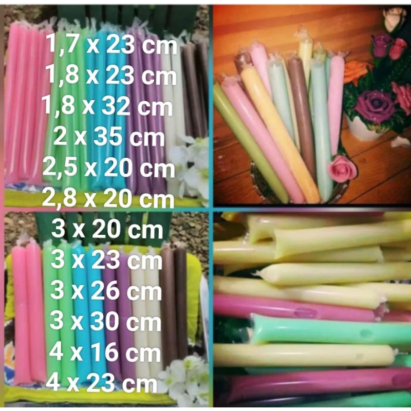 LILIN 25 gr (approx. 30-75 pcs) pencil ice plastic ice/ MAMBO ice wax ...