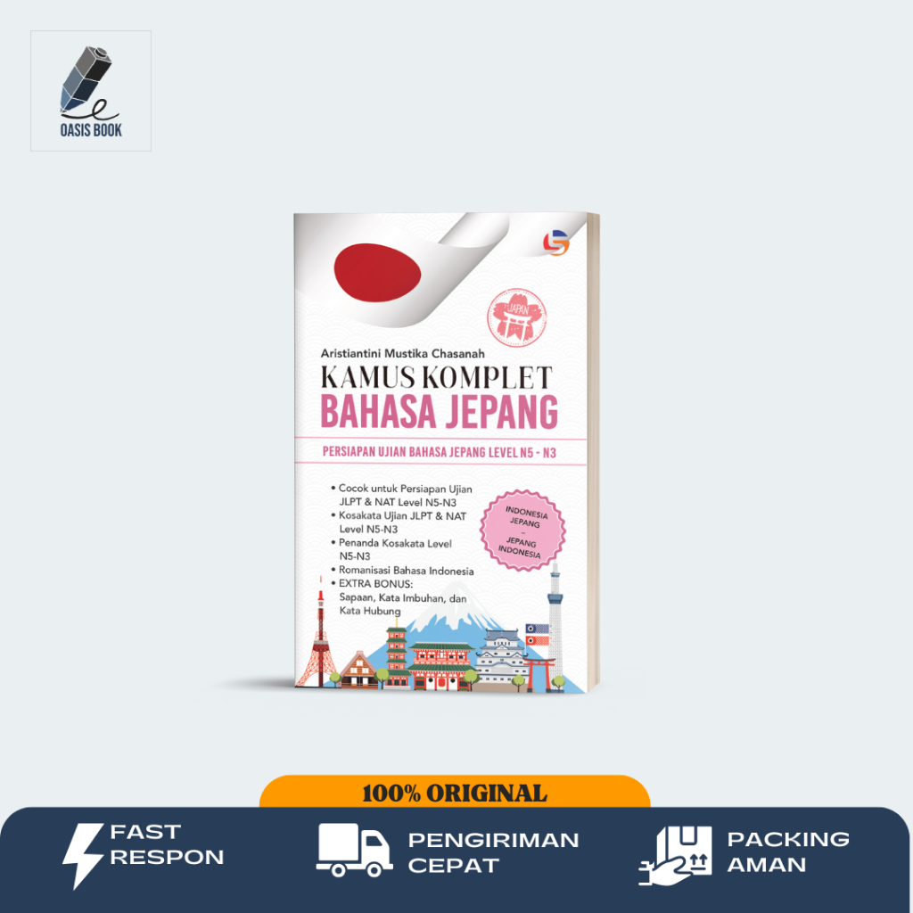 Reference Book Complete Japanese Dictionary Pass JLPT N5 Shopee