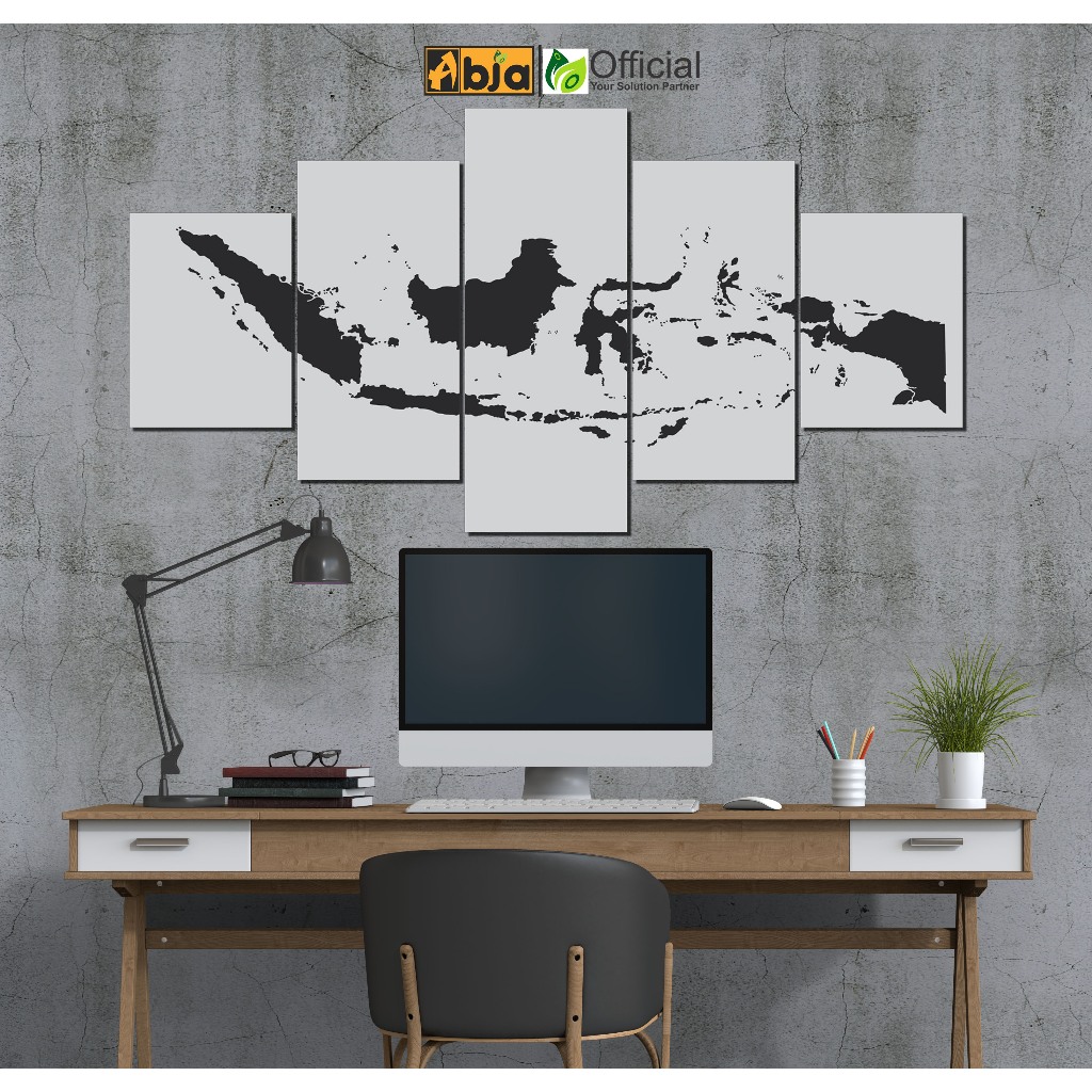 Indonesian map wall display decoration ready custom size | Shopee Malaysia