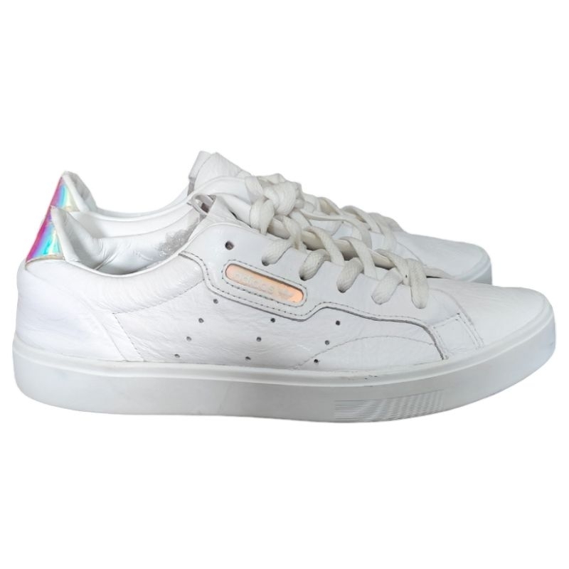 Adidas Sleek White Size 38 5 Second Preloved Shopee Malaysia