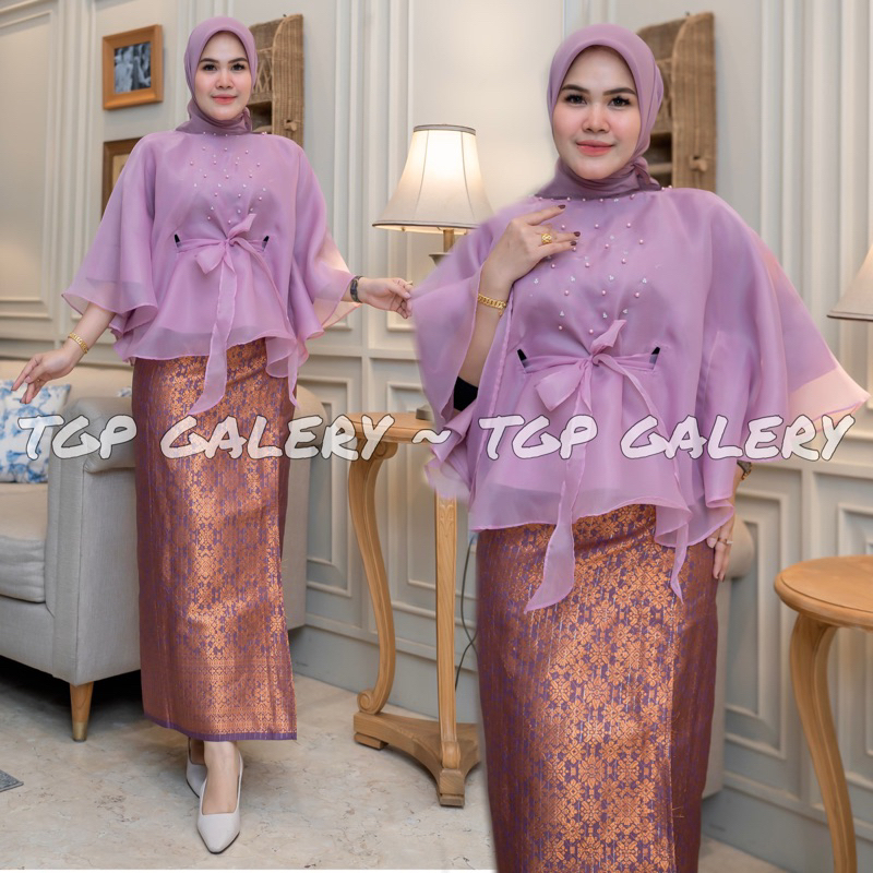 Organza Tunic / Songket Skirt Set Tunic / Luxury Sequin Tunic ...