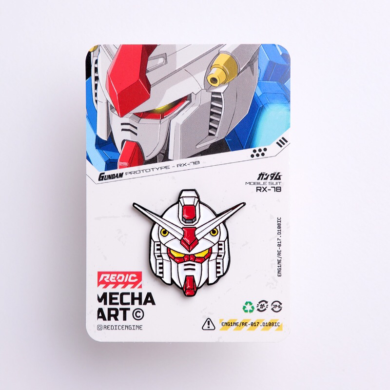 Redic Enamel Pin RX-78 | Shopee Malaysia