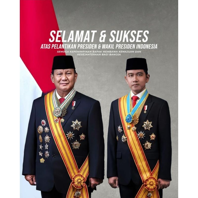 OFFICIAL photo images President Poster/s Vice President/s Prabowo ...